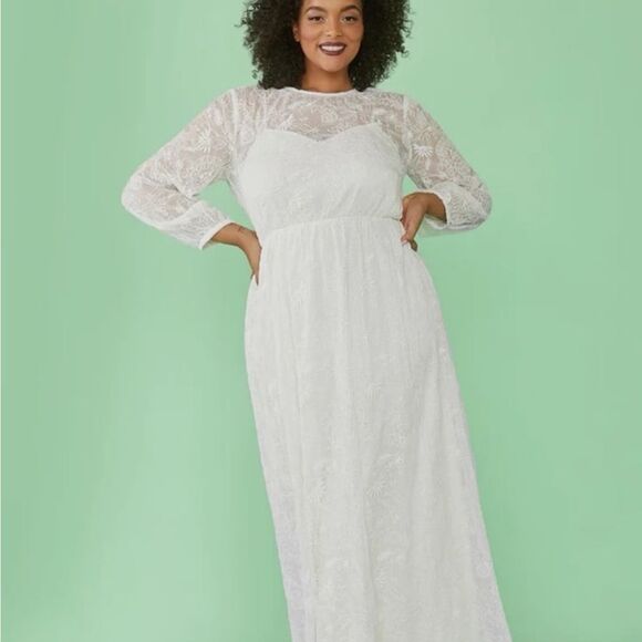 BNWT ModCloth Just the Beginning Maxi Dress 1X -MSRP $199 - Picture 3 of 13